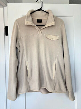32 Degrees Heat Cream Pullover Fleece Sweater